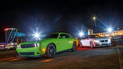 Dodge Challenger R/T, BMW M4 Coupé, Frontansicht