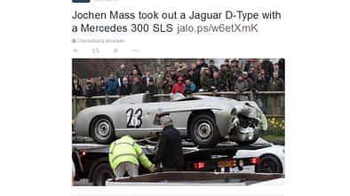 Jochen Mass - Mercedes 300 SL - Crash  - Goodwood 2015