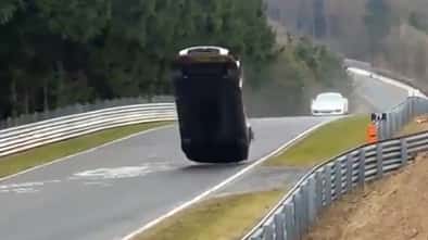VLN Unfall - Nissan GT-R GT3 - Jann Mardenborough - 2015