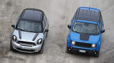 Jeep Renegade, Mini Countryman, Draufsicht