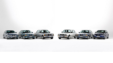 40 Jahre BMW 3er - E21, E30, E36, E46, E90, F30