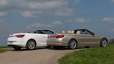 BMW 420i Cabriolet, Opel Cascada 1.6 Ecotec Turbo, Seitenansicht