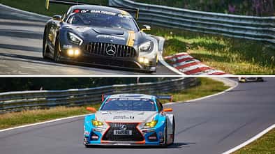 Mercedes AMG GT3 - Lexus RC F GT3 - VLN