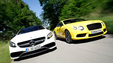 Bentley Continental GT V8 S, Mercedes S 63 AMG 4Matic Coupé