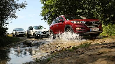 Nissan Qashqai 1.6 DCi 4X4, Hyundai Tucson 2.0 CRDi 4WD, Renault Kadjar DCi 130 4X4