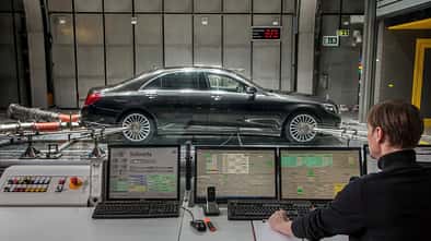 Mercedes Prüfstand CO2-Klimaanlage