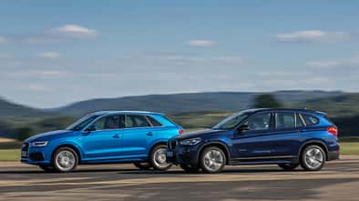 BMW X1 xDrive 25i, Audi Q3 2.0 TFSI Quattro, Seitenansicht