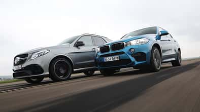 BMW X6M, Mercedes-AMG GLE 63 S, Seitenansicht