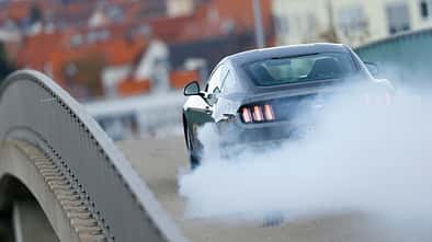 Ford Mustang 2.3 Ecoboost Fastback, Heckansicht