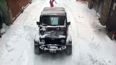 Jeep und Snowboard in New York 2016