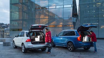 Mercedes GLE 500e, Volvo XC90 T8, Kofferraum