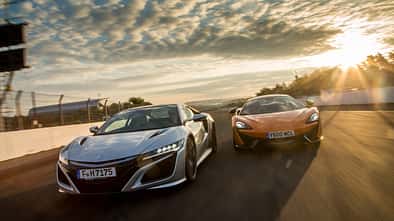 Honda NSX, McLaren 570S, Hockenheim