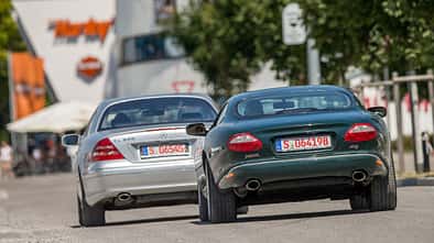 Jaguar-XK8-Mercedes-Benz-CL-500-Fahrbericht