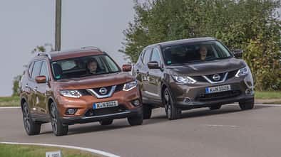 Nissan Qashqai, Nissan X-Trail, Frontansicht