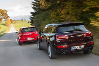 Mini Cooper S Clubman, VW Golf GTI, ams2315, Vergleich Mini Cooper S Clubman, VW Golf GTI, Heckansicht