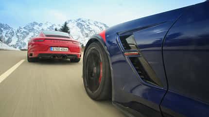 Chevrolet Corvette Grand Sport, Porsche 911 Carrera GTS, spa0517, Vergleich Chevrolet Corvette Grand Sport, Porsche 911 Carrera GTS, Impression