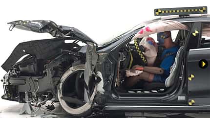Tesla Model S Small Overlap Crashtest IIHS 2017 Tesla Model S Small Overlap Crashtest IIHS 2017