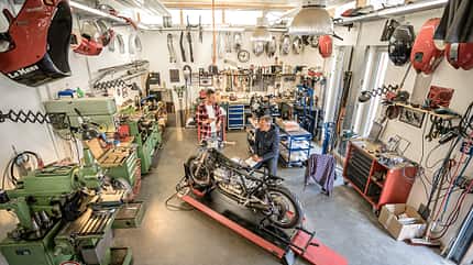 Kaffeemaschine Custom Bike, Caferacer, Motorrad, AMS1417 Kaffemaschine Custom Bike