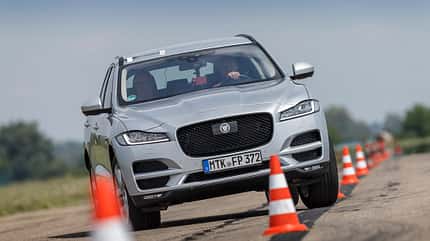 Jaguar F-Pace, Mercedes GLC, Porsche Macan, Volvo XC60, Vergleichstest, AMS1817, SUV Jaguar F-Pace 25d AWD