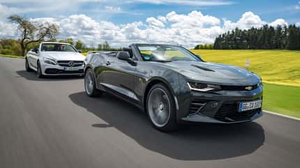 Chevrolet Camaro 6.2 V8 Cabrio Mercedes-AMG C63 Cabrio Chevrolet Camaro 6.2 V8 Cabrio Mercedes-AMG C63 Cabrio