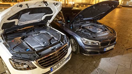 BMW 740i, Mercedes S 450 4Matic, Vergleichstest, ams2117 BMW 740i, Mercedes S 450 4Matic, Exterieur, Motor