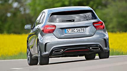 BMW 125i, Mercedes A 250, Volvo V40 T5, VW Golf GTI, Vergleichstest, ams2517 Mercedes A 250, Exterieur