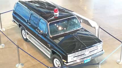 Ronald Reagan, Präsidenten-Limousine, Ronald Reagan Presidential Library 2018 1986er Chevrolet Suburban, Follow-up Car Presidental Motorcade