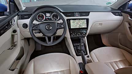 Opel Astr Sports Tourer 1.4 DI Turbo Innovation, Skoda Octavia Combi 1.5 TSI ACT Style, VW Golf Variant 1.5 TSI ACT Highline, Vergleichstest, ams0318 Skoda Octavia Combi 1.5 TSI ACT Style, Interieur