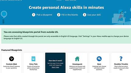 04/2018, Amazon Alexa Blueprints