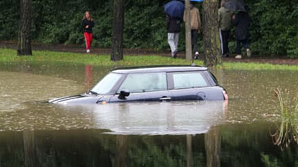 Überflutung Hochwasser Flut Überschwemmung Überschwemmung in Stuttgart