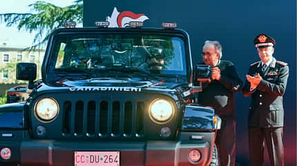 Jeep Wrangler Carabinieri Italien Polizei Strand Baywatch Jeep Wrangler Carabinieri Italien