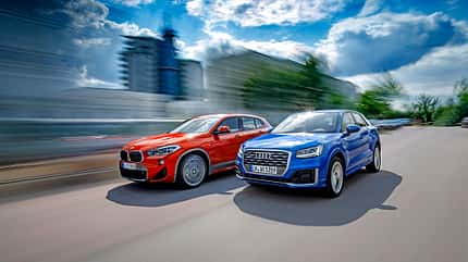 Audi Q2 2.0 TDI Quattro, BMW X2 xDrive 18d, Vergleichstest, ams2018 Audi Q2 2.0 TDI Quattro, BMW X2 xDrive 18d, Exterieur