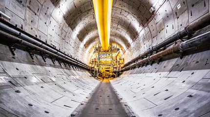 Tunnelbohrmaschine, Baumaschinen Eurasia Tunnel Istanbul