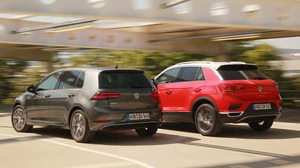 Kompakt gegen SUV, VW Golf, VW T-Roc, Vergleich, ams2218 Kompakt gegen SUV, VW Golf, VW T-Roc, Vergleich, ams2218