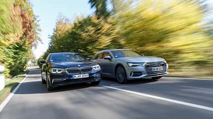 Audi A6 Avant 40 TDI, BMW 520d Touring, Vergleichstest, ams2318 Audi A6 Avant 40 TDI, BMW 520d Touring, Exterieur