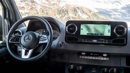Mercedes Sprinter 319 CDI 4x4 Modelljahr 2019 Wintertest Hochgurgl Timmelsjoch …sterreich Schnee Transporter Bus Mercedes Sprinter 319 CDI 4x4 Modelljahr 2019 Wintertest