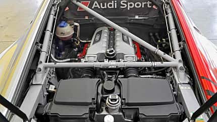 Audi GT Tracktest, Fahrbericht, spa1118 Audi R8 LMS GT3, Motorraum