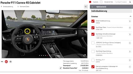 Porsche 911 Cabrio (992) Konfiguration Porsche 911 Cabrio (992) Konfiguration