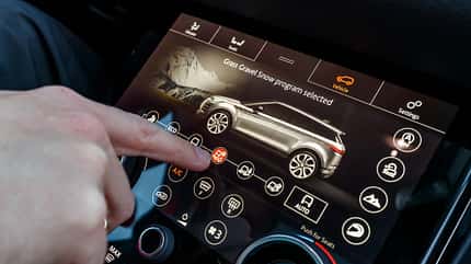 Range Rover Evoque, Fahrbericht auf Eis, ams0219 Range Rover Evoque Interieur