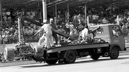Jochen Rindt - Lotus 72 - Wrack - Monza 1970 Jochen Rindt - Lotus 72 - Wrack - Monza 1970