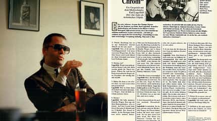 02/209, Karl Lagerfeld Interview 1985 Karl Lagerfeld Interview 1985