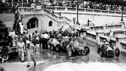 GP Monaco 1950 - Unfall GP Monaco 1950 - Unfall
