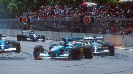 Michael Schumacher - Benetton B194 - Damon Hill - Williams FW16B - GP Australien 1994 - Adelaide Michael Schumacher - Benetton B194 - Damon Hill - Williams FW16B - GP Australien 1994 - Adelaide