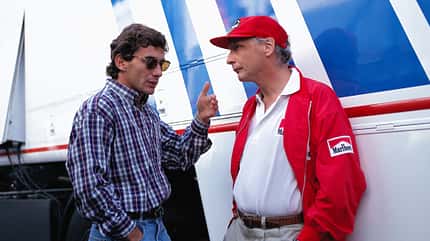 Ayrton Senna & Niki Lauda - GP San Marino 1994 Ayrton Senna & Niki Lauda - GP San Marino 1994