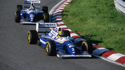 Damon Hill & Ayrton Senna - Williams - F1-Test Estoril - 1994 Damon Hill & Ayrton Senna - Williams - F1-Test Estoril - 1994