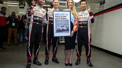 Jose Maria Lopez - Mike Conway - Kamui Kobayashi - Toyota - 24h-Rennen Le Mans 2019 - Qualifying Jose Maria Lopez - Mike Conway - Kamui Kobayashi - Toyota - 24h-Rennen Le Mans 2019 - Qualifying