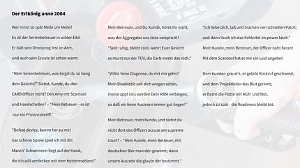 Dieselgedicht Audi Defeat Device Abschalteinrichtung Dieselgedicht Audi Defeat Device Abschalteinrichtung