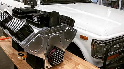 Elektromotor in V8-Form von Electric GT 10/2019, Elektromotor in V8-Form von Electric GT