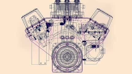 Elektromotor in V8-Form von Electric GT 10/2019, Elektromotor in V8-Form von Electric GT