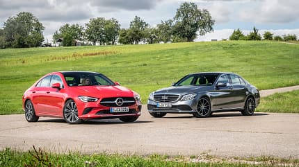 Mercedes C 200, Mercedes CLA 200, ams_2019_25, Vergleichstest Mercedes C 200, Mercedes CLA 200, ams_2019_25, Exterieur